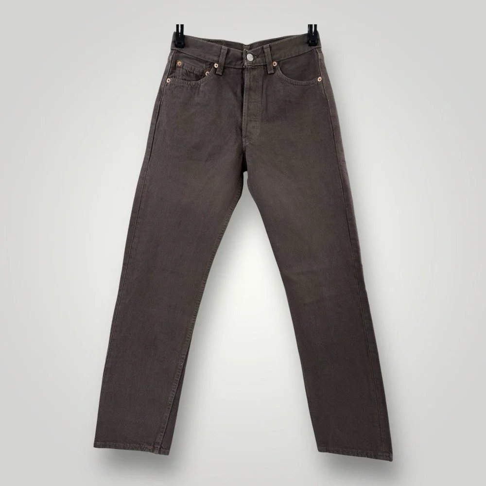 VTG 2000 Levi's 501 XX 29x32 USA MADE Jeans New Old Stock BROWN Denim Y2K NWT